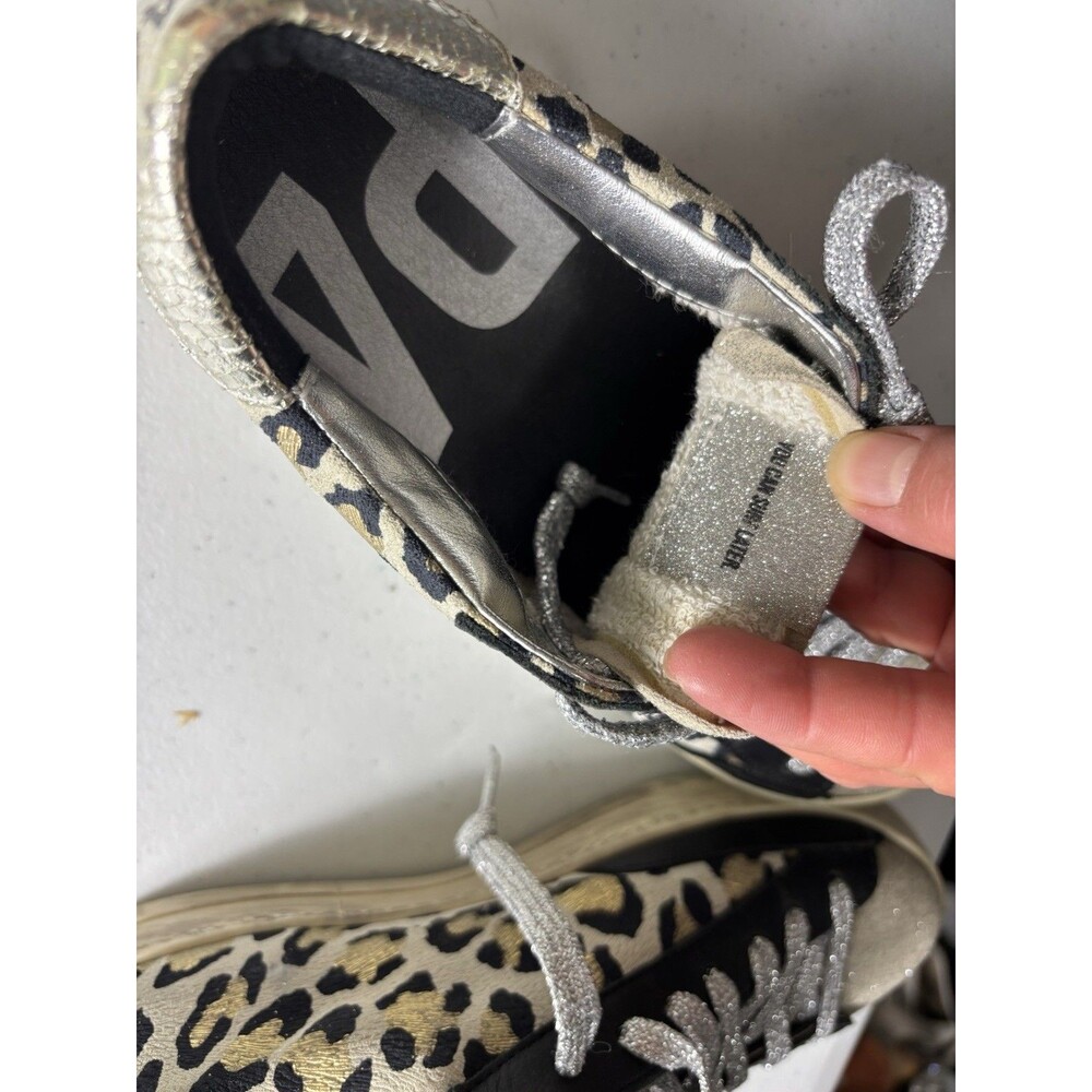 P448 Womens Leopard Print Lace Up Low Top You Can Surf Later Sneakers 37 - Picture 11 of 14